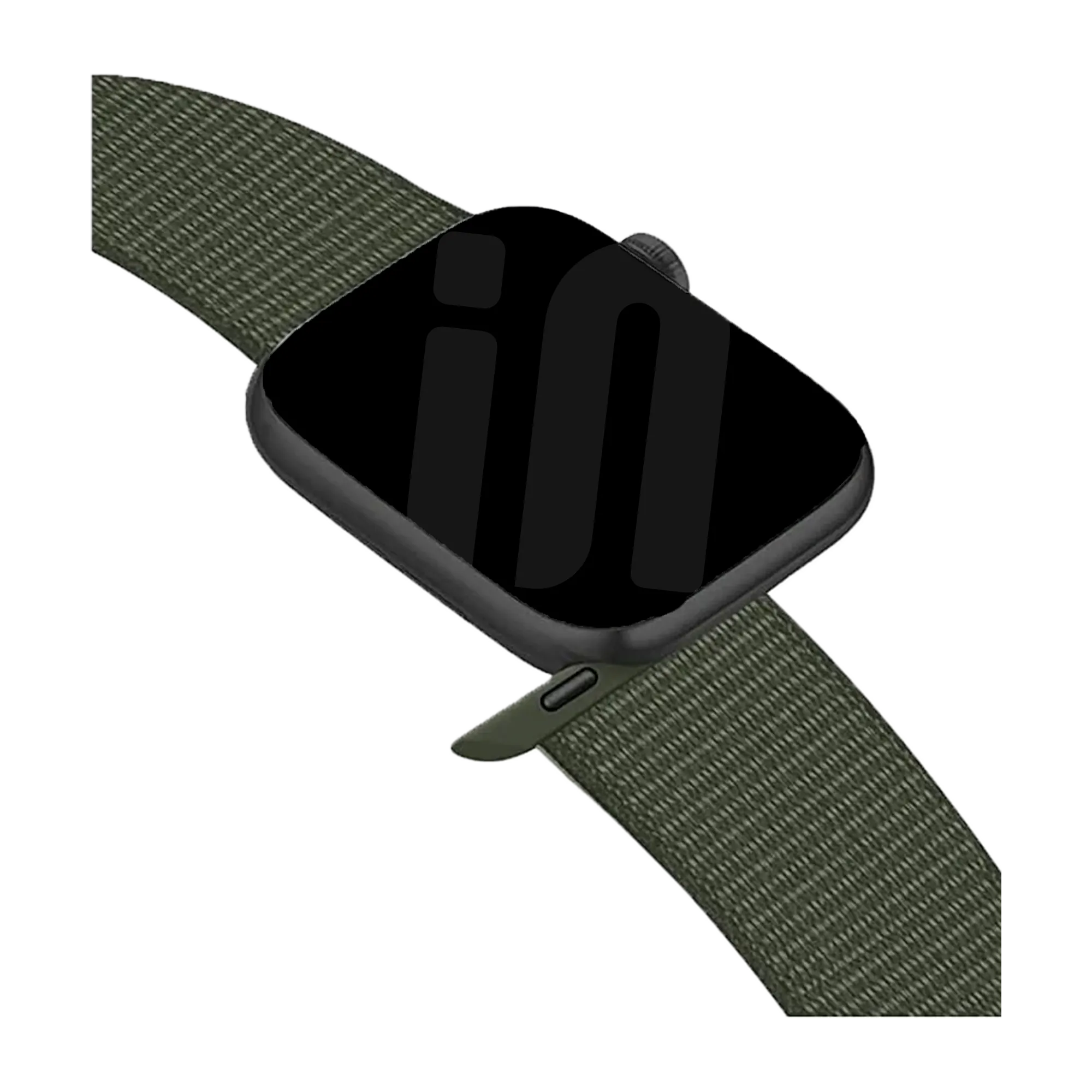 Correa nylon con hebilla Apple Watch (verde militar)