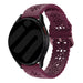 Samsung Galaxy Watch 6 - 44mm Patterned Silicone Strap (Burgundy)