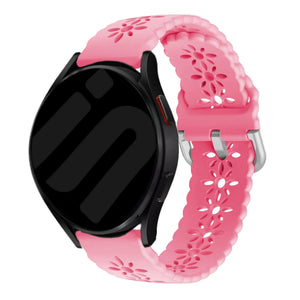 Amazfit GTR Mini Patterned Silicone Strap (Bright Pink)