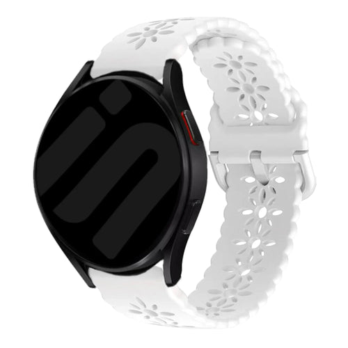 Correa de silicona con relieve Amazfit GTR Mini (blanco)