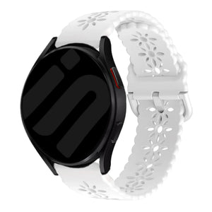 Correa de silicona con relieve Amazfit GTS 4 (blanco)
