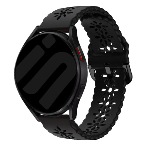 Amazfit Active 2 Patterned Silicone Strap (Black)
