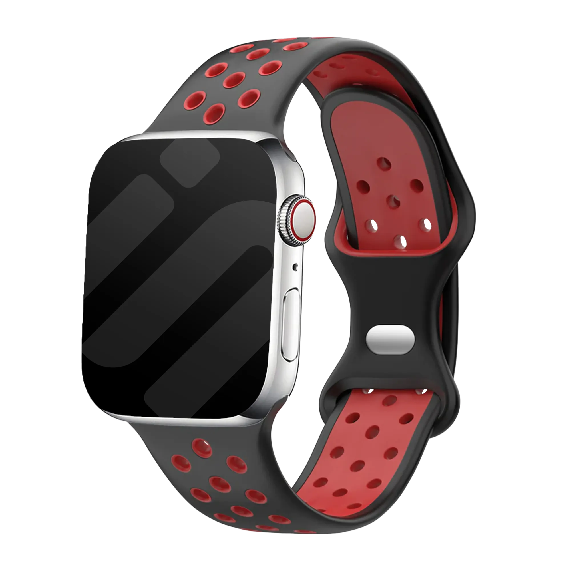 Correa deportiva Apple Watch (negro/roja)