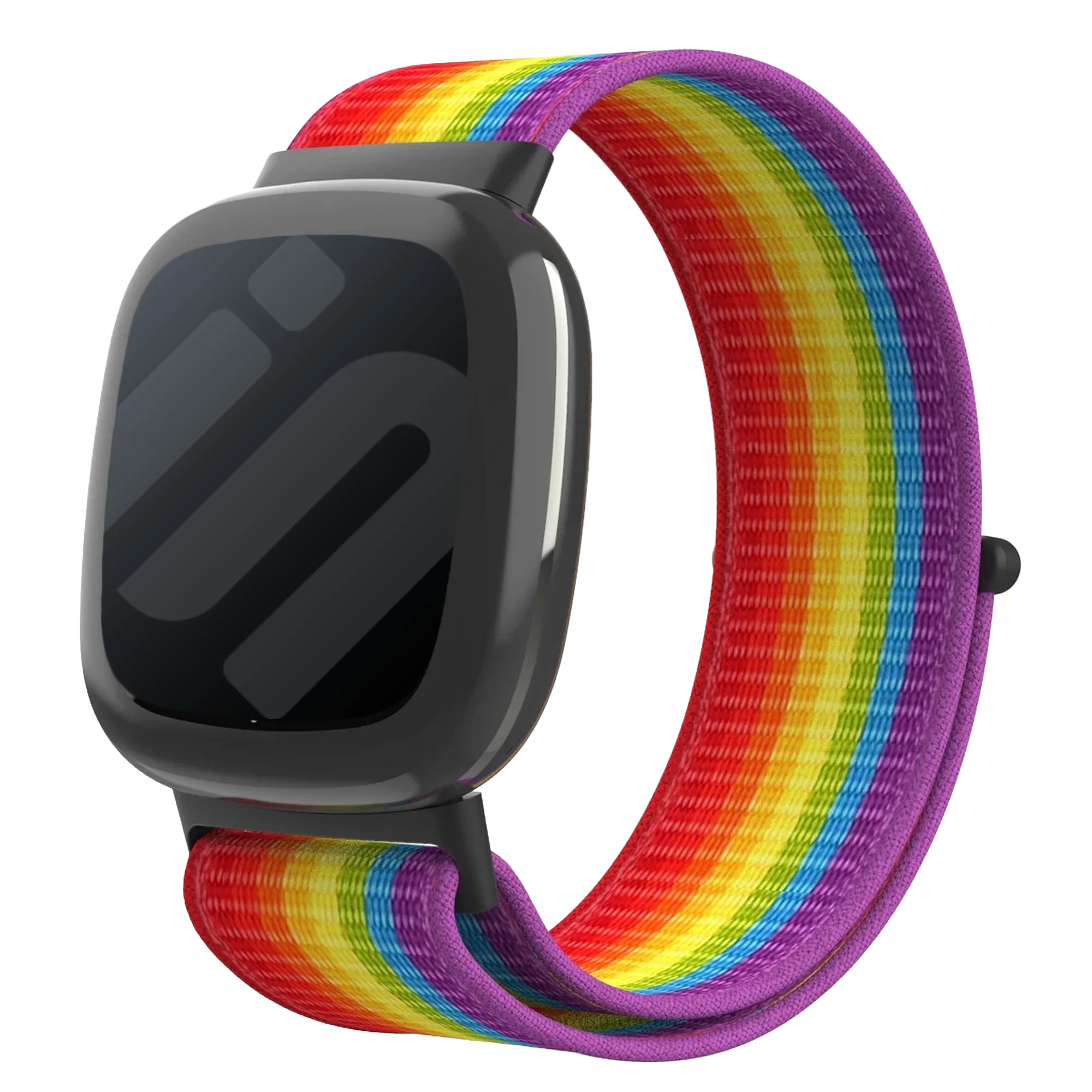 Correa nylon Fitbit Versa 4 (arcoíris)