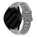 Samsung Galaxy Watch 7 - 44mm Patterned Silicone Strap (Gray)