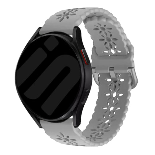 Amazfit Bip U (Pro) Patterned Silicone Strap (Grey)