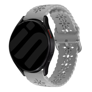 Correa de silicona con relieve Amazfit Bip 3 (Pro) (gris)
