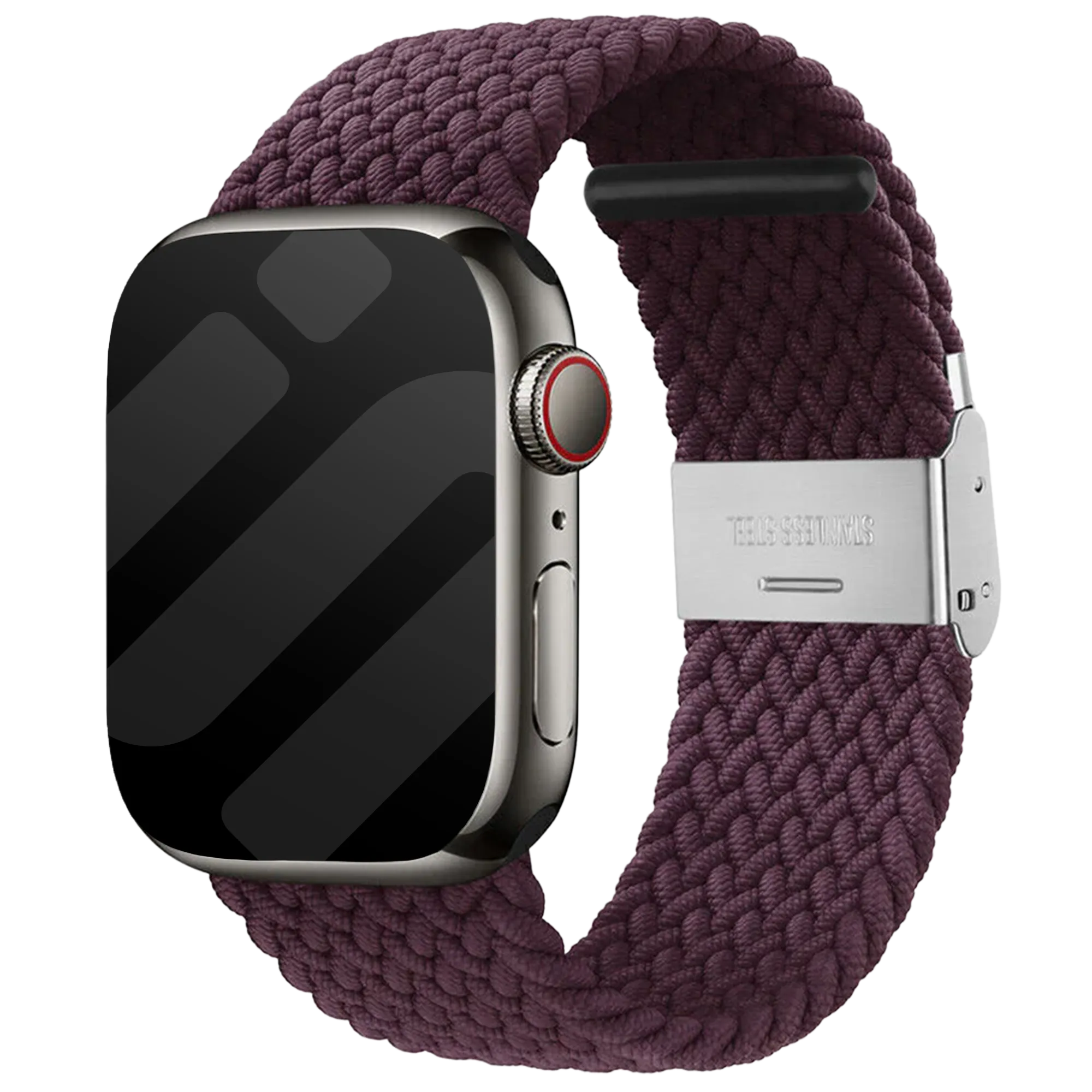 Correa trenzada Apple Watch (cereza oscura)