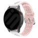 Correa de silicona con relieve Amazfit GTR Mini (blanco/rosa)