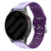 Samsung Galaxy Watch 4 - 44mm Silicone Strap Patterned (Lilac/Purple)
