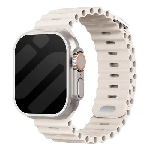 Correa Ocean para Apple Watch con cierre a presión (blanco estrella)