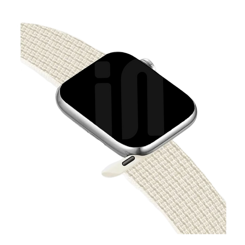 Correa nylon con hebilla Apple Watch (blanco estrella)