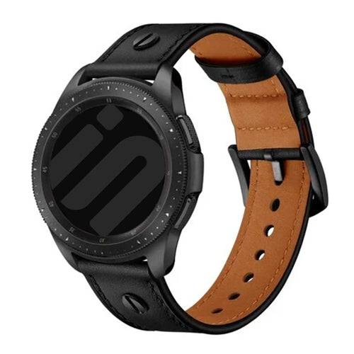 Correa cuero atornillada OnePlus Watch 3 (marrón oscuro)