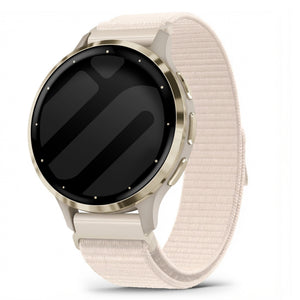 Nylon Strap, starlight, on a watch, 3/4 front view