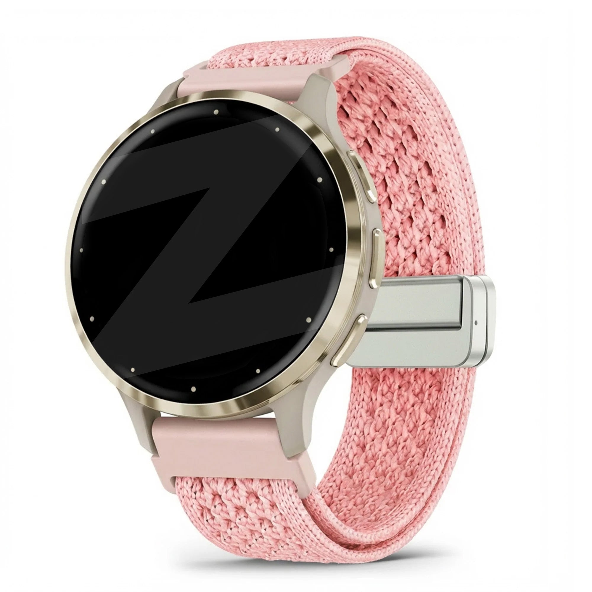 Bandz Correa nylon Vintage Garmin Venu 3s (rosa)