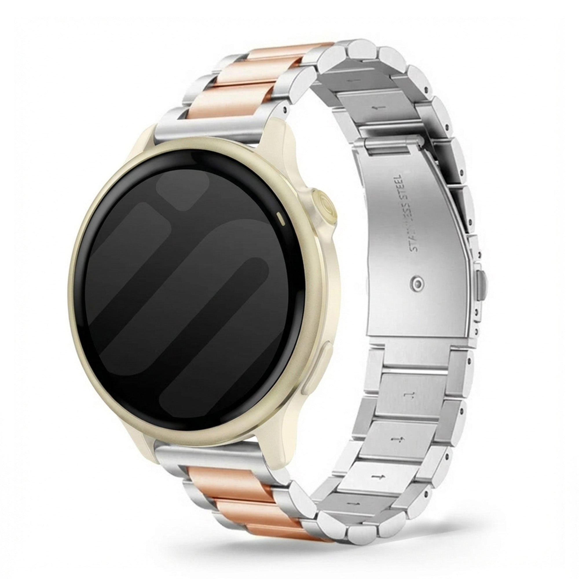 Correa acero Garmin Vivoactive 6 (plateado/rosa dorado)