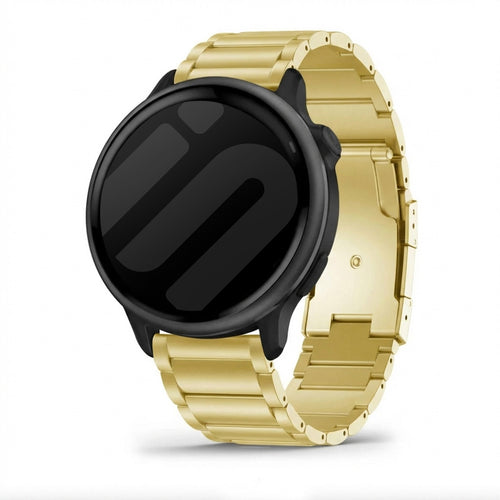 Titanium Strap, gold, on a watch, 3/4 front view