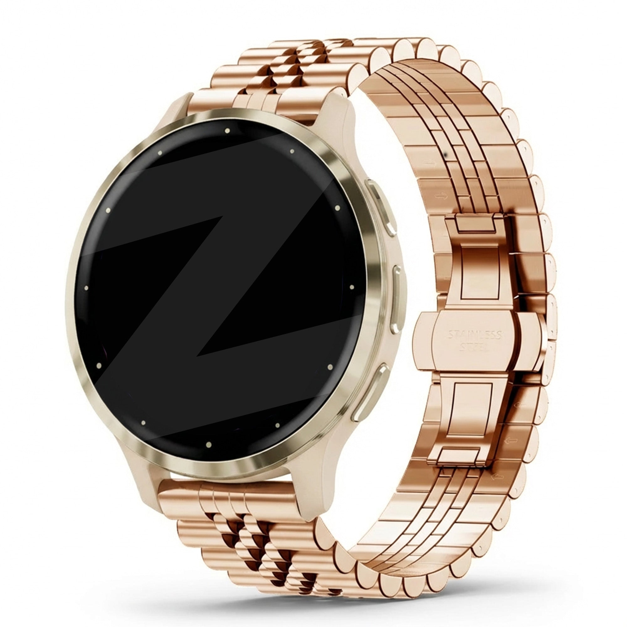 Bandz Correa acero 'Jubilee' Garmin Venu 3s (rosa dorado)