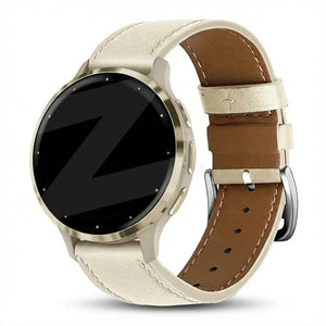 Bandz Correa cuero 'Deluxe' Garmin Venu 3s (beige)