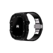 Reqior Funda con correa de goma Apple Watch 45mm (negro)