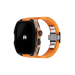 Reqior Funda con correa de goma Apple Watch Ultra (negro/naranja)