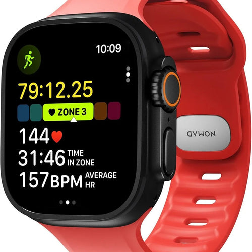 Nomad Apple Watch Silicone Tempo Strap (Coral)