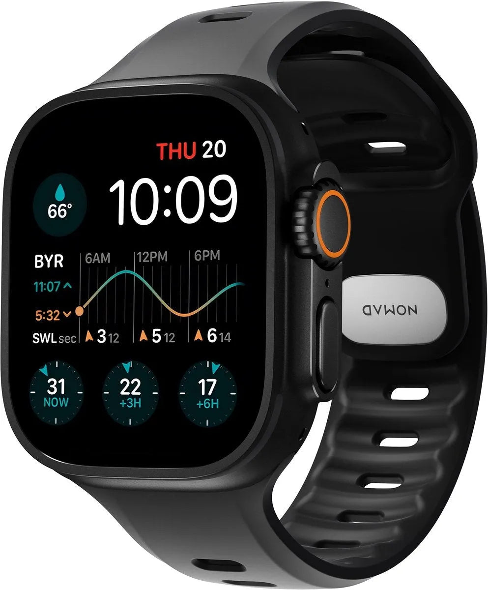 Nomad Correa silicona Tempo Apple Watch (negro)