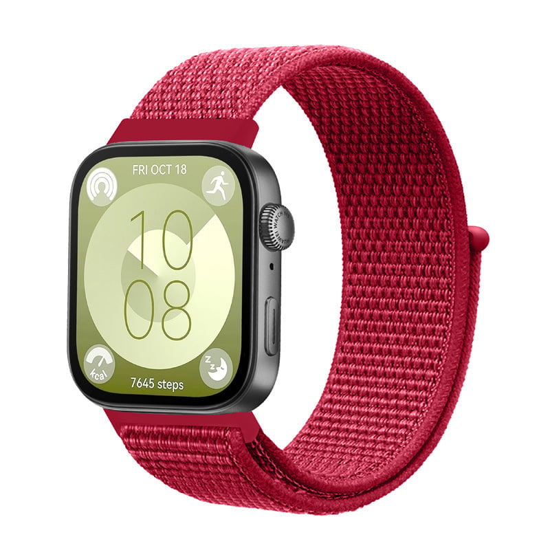 Correa nylon Huawei Watch Fit 5 Pro (rojo)
