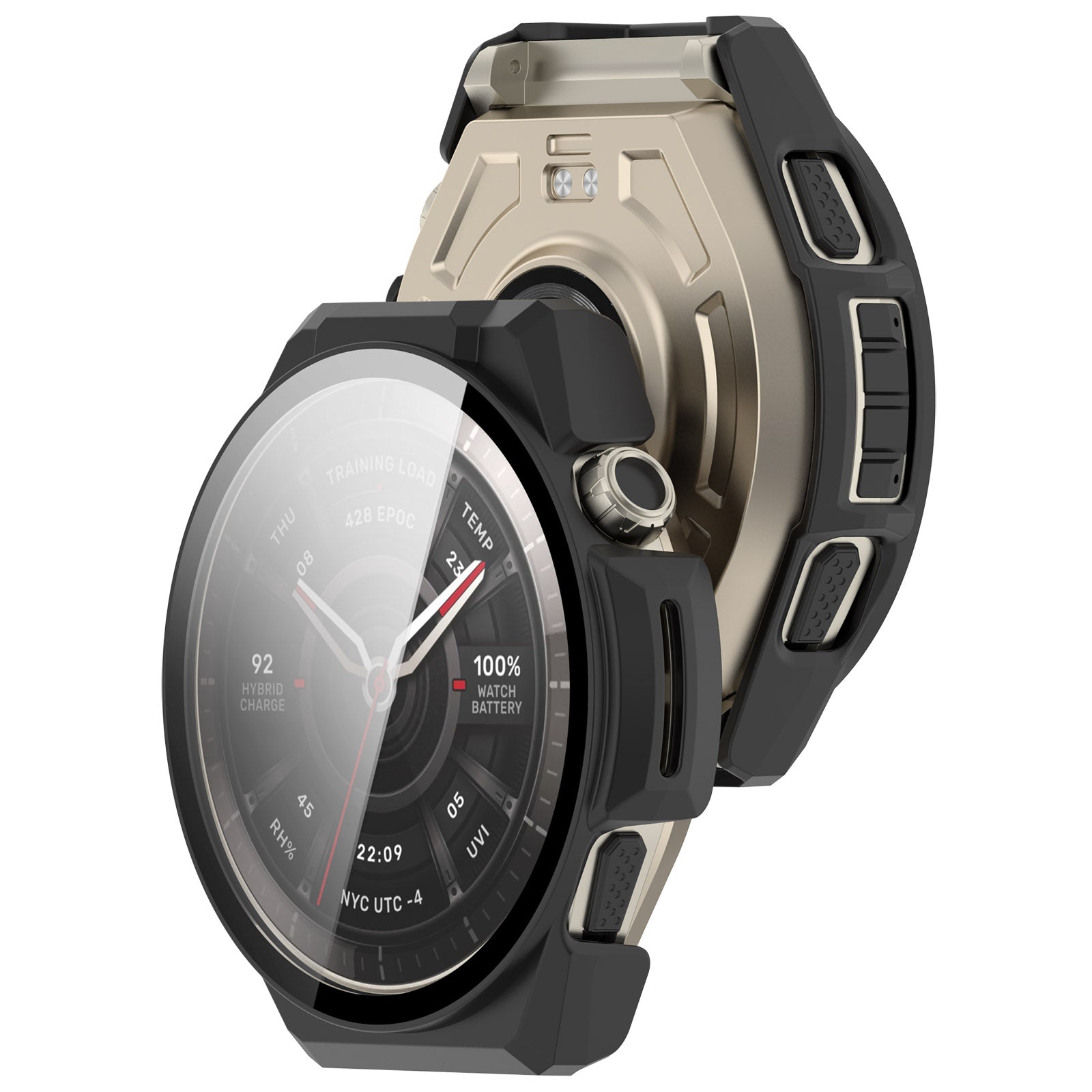 Amazfit Balance Ultra PC Case with Glass (Black)
