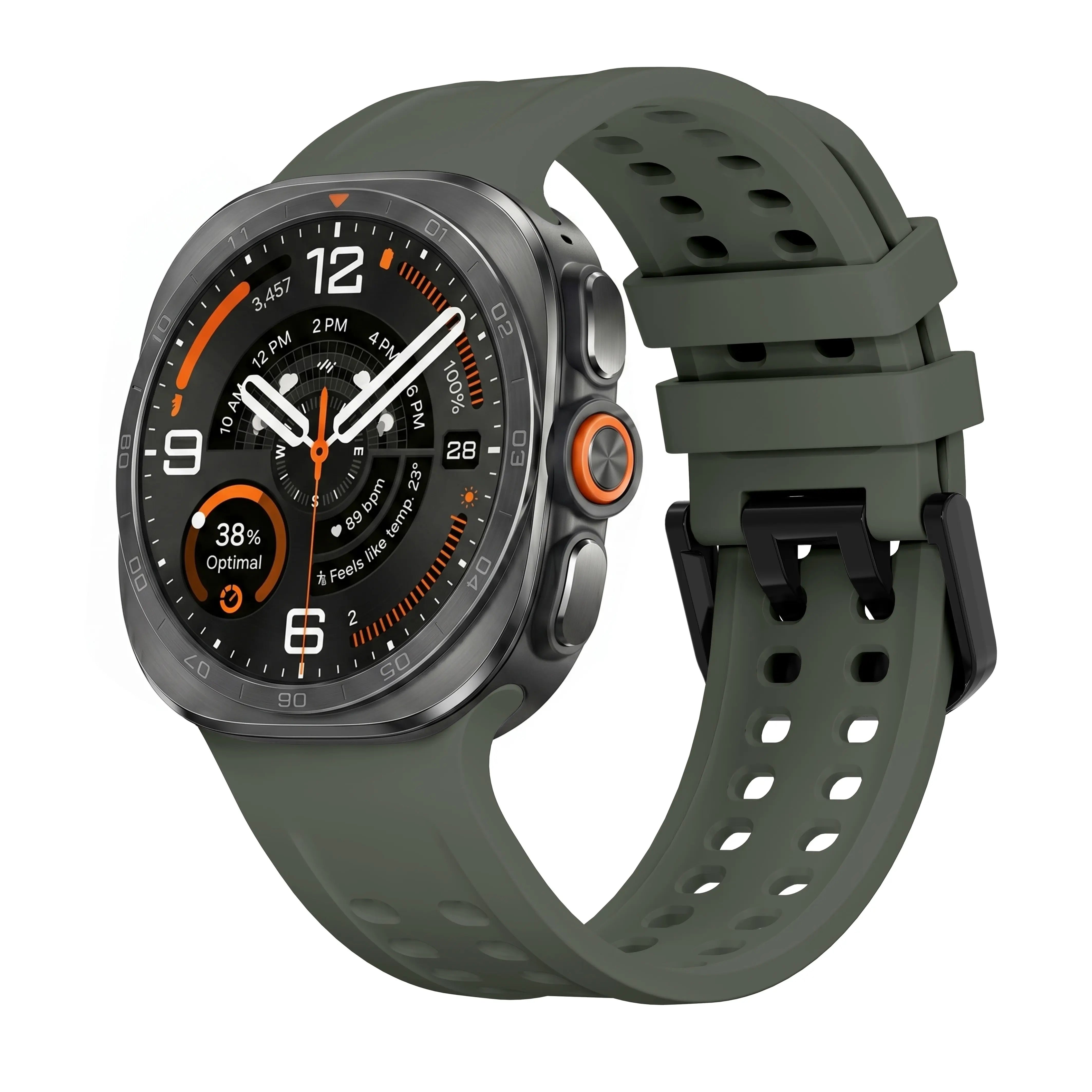 Correa silicona Samsung Galaxy Watch Ultra (verde oscuro)