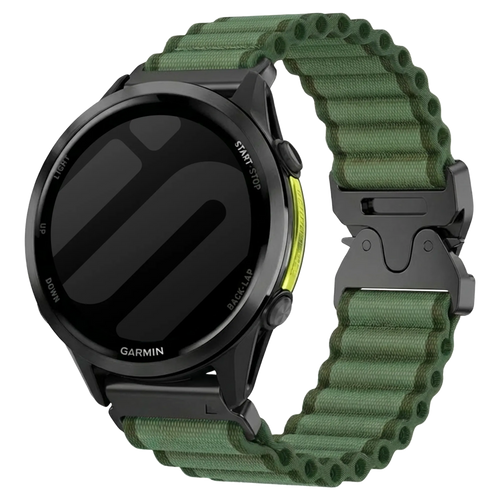 Correa nylon Outloor Garmin Forerunner 965 (verde)