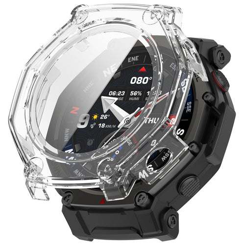 Funda dura con vidrio Amazfit T-Rex 3 Pro - 48mm (negro)