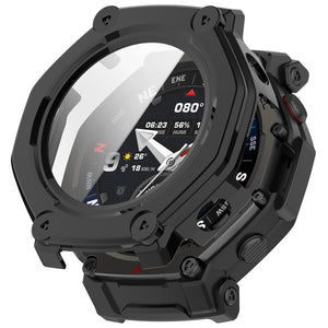 Funda dura con vidrio Amazfit T-Rex 3 Pro - 48mm (negro)