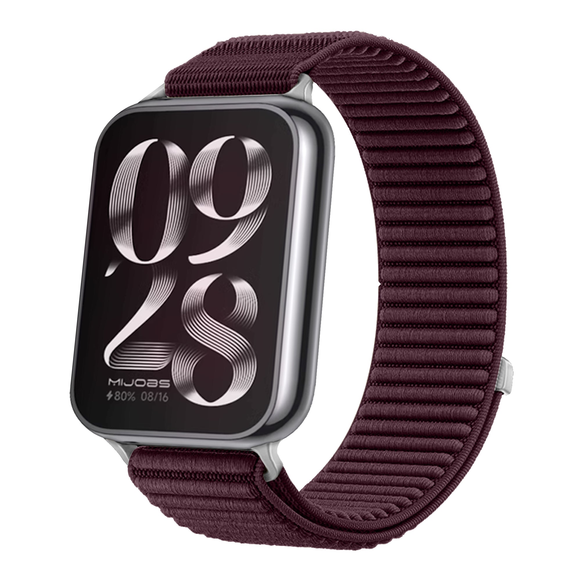 Correa nylon ondulada Xiaomi Smart Band 10 Pro (ciruela)