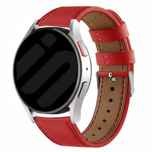 Amazfit Bip 3 (Pro) Modern Leather Strap (Red)
