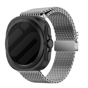 Samsung Galaxy Watch Ultra Milanese Strap with P-Buckle (Titanium)