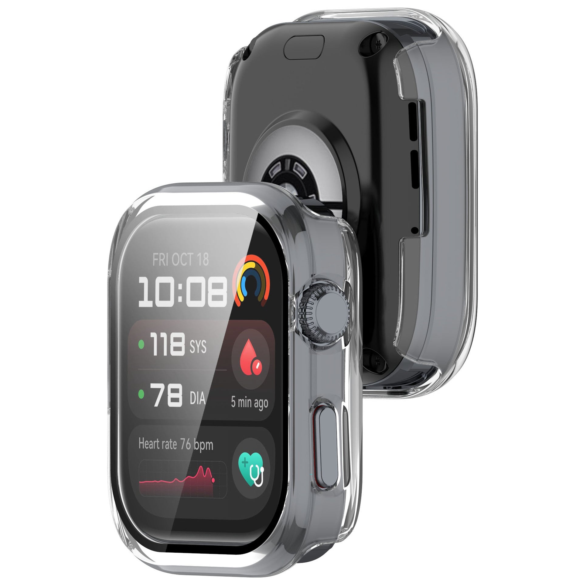 Funda rígido con cristal Huawei Watch D2 (transparente)