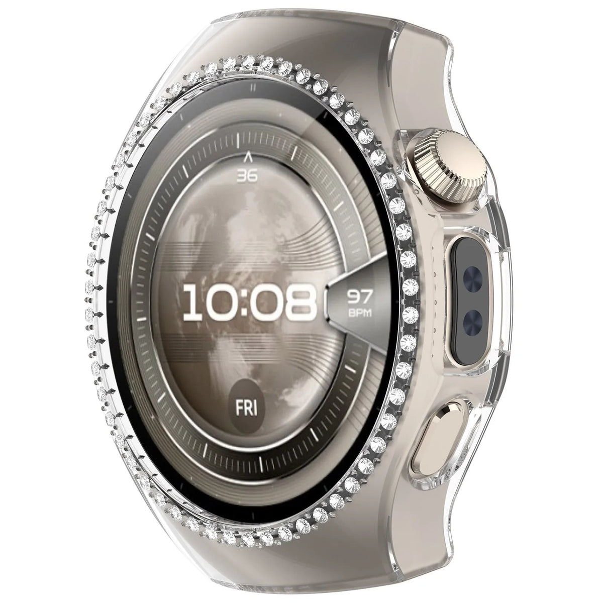 Huawei Watch 5 - 42mm Diamond Hard Case (Transparent)