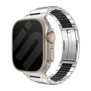 Correa acero híbrido Apple Watch Ultra (titanio/negro)
