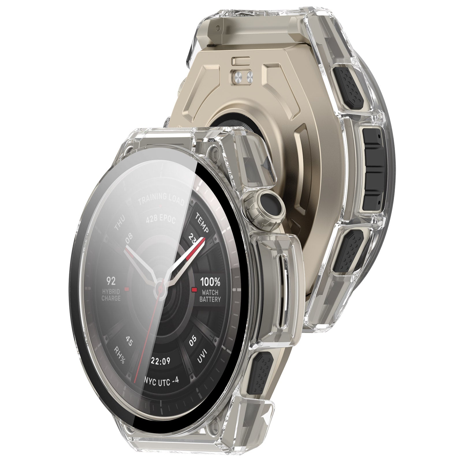 Amazfit Balance Ultra PC Case with Glass (Transparent)