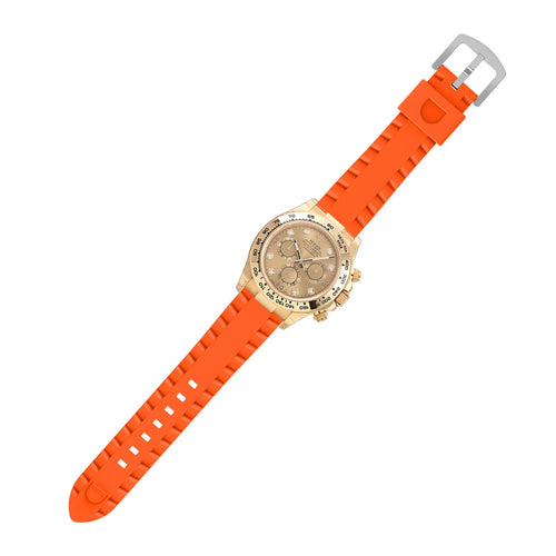 Correa silicona ondulada TicWatch Pro 5 Enduro (naranja)