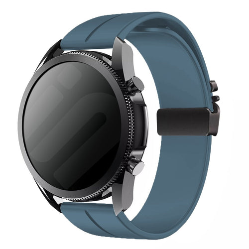 Correa silicona Samsung Galaxy Watch 4 Classic 46mm con hebilla P (gris-azul)