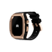 Reqior Funda de polímero y metal con correa de goma Apple Watch 45mm (rosa dorado)