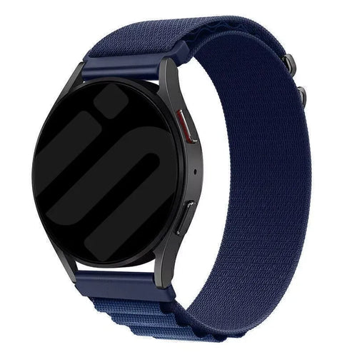 Alpine Nylon Strap, on a watch, 3/4 front view