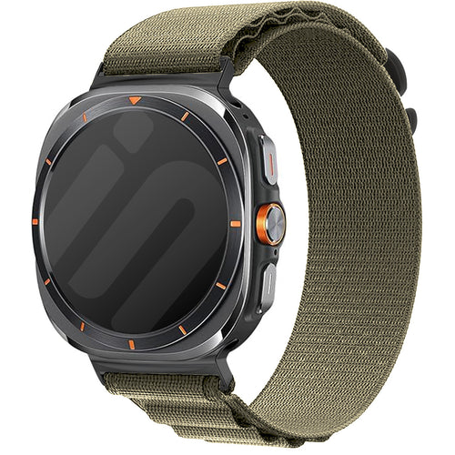 Correa Alpine nylon Samsung Galaxy Watch Ultra 2 (oliva)