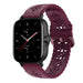Correa silicona estampada Amazfit GTS 2 (burdeos)