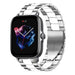 Correa acero Amazfit GTS 3 (plata/blanco)