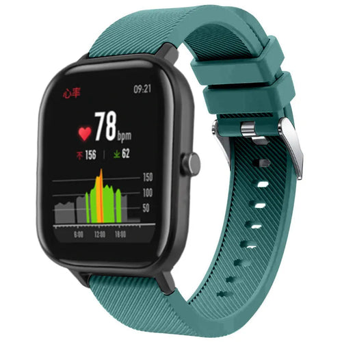 amazfit-gts-siliconen-bandje-dennengroen