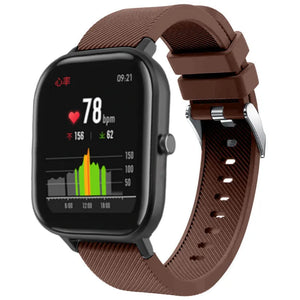 amazfit-gts-siliconen-bandje-koffiebruin