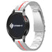 Samsung Galaxy Watch Active Steel Iron Strap (Silver/Red)